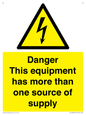 WE13083: Danger this equipment has more than one source of supply