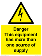 WE13083: Danger this equipment has more than one source of supply