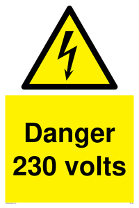 WE1456: Danger 230 volts