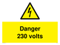 WE1456: Danger 230 volts