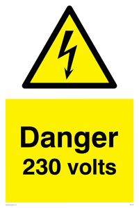 WE1456: Danger 230 volts