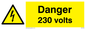 WE1456: Danger 230 volts