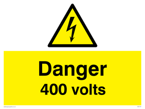 WE1457: Danger 400 volts