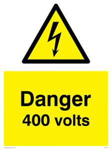 WE1457: Danger 400 volts