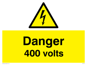 WE1457: Danger 400 volts