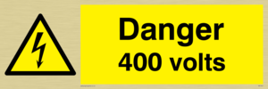 WE1457: Danger 400 volts