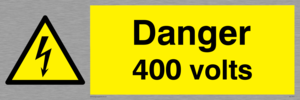 WE1457: Danger 400 volts