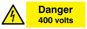 WE1457: Danger 400 volts