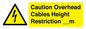 WE15806: Caution Overhead cables Height Restriction __m