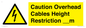 WE15806: Caution Overhead cables Height Restriction __m