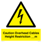 WE15806: Caution Overhead cables Height Restriction __m