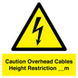 WE15806: Caution Overhead cables Height Restriction __m