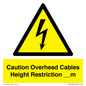 WE15806: Caution Overhead cables Height Restriction __m