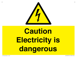 WE16547: Caution Electricity is dangerous