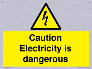 WE16547: Caution Electricity is dangerous