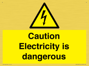 WE16547: Caution Electricity is dangerous