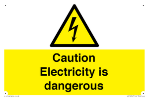 WE16547: Caution Electricity is dangerous