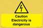 WE16547: Caution Electricity is dangerous