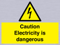 WE16547: Caution Electricity is dangerous