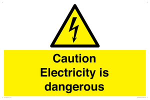 WE16547: Caution Electricity is dangerous