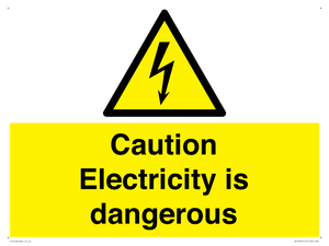 WE16547: Caution Electricity is dangerous