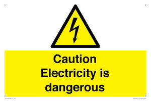 WE16547: Caution Electricity is dangerous