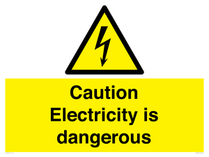 WE16547: Caution Electricity is dangerous