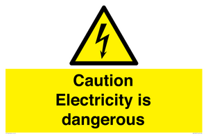 WE16547: Caution Electricity is dangerous