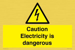 WE16547: Caution Electricity is dangerous