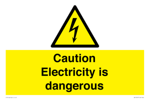 WE16547: Caution Electricity is dangerous