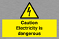 WE16547: Caution Electricity is dangerous