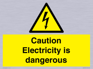 WE16547: Caution Electricity is dangerous