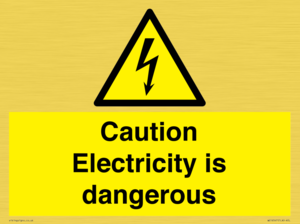 WE16547: Caution Electricity is dangerous