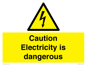 WE16547: Caution Electricity is dangerous