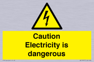 WE16547: Caution Electricity is dangerous