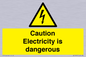 WE16547: Caution Electricity is dangerous