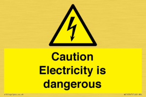 WE16547: Caution Electricity is dangerous
