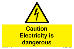 WE16547: Caution Electricity is dangerous