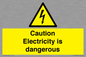 WE16547: Caution Electricity is dangerous