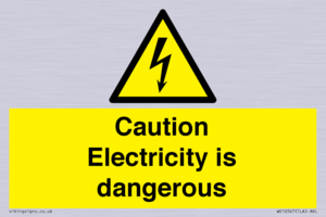 WE16547: Caution Electricity is dangerous