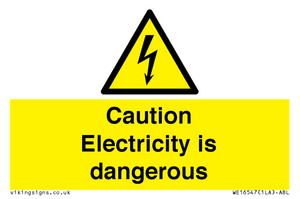 WE16547: Caution Electricity is dangerous