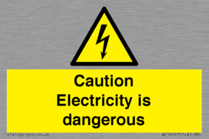 WE16547: Caution Electricity is dangerous