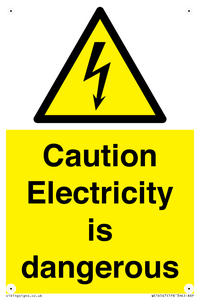 WE16547: Caution Electricity is dangerous