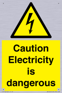 WE16547: Caution Electricity is dangerous