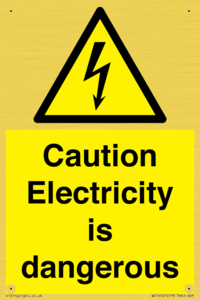 WE16547: Caution Electricity is dangerous