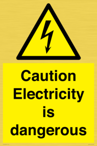 WE16547: Caution Electricity is dangerous