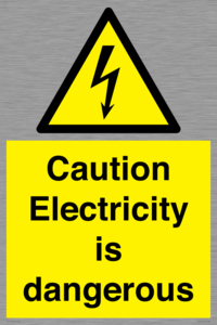 WE16547: Caution Electricity is dangerous