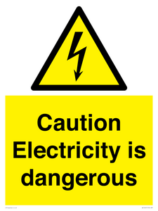 WE16547: Caution Electricity is dangerous