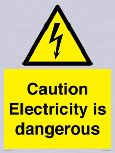 WE16547: Caution Electricity is dangerous