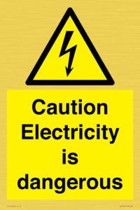 WE16547: Caution Electricity is dangerous
